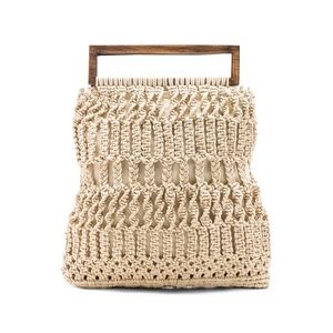 Cleobella Finbar Tote, Ivory & Rose Gold